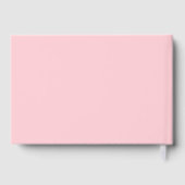 Flügeldraht, rosa rote Hochzeit Gästebuch (Rückseite)