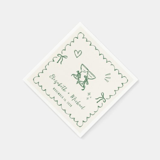 Flügeldraht Serviette (Ecke)