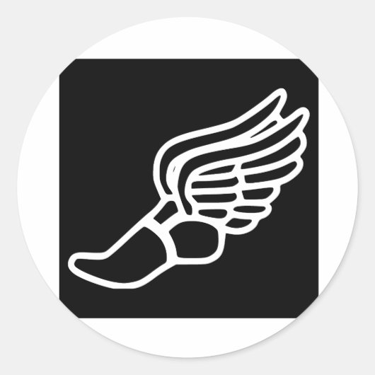 Flügeldrainage Runder Aufkleber (Vorderseite)