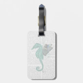 Flügelendes Seepferd Gepäckanhänger (Rückseite vertikal)