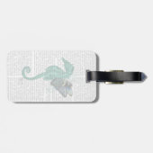 Flügelendes Seepferd Gepäckanhänger (Rückseite horizontal)