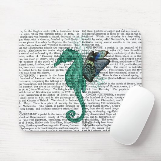 Flügelendes Seepferd Mousepad (Mit Mouse)