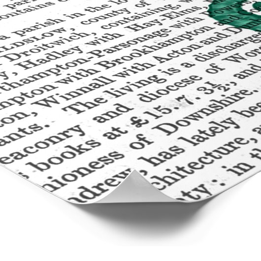 Flügelendes Seepferd Poster (Ecke)