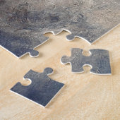 Flügelengelengel-Figur schlafend Träumen auf Wolke Puzzle (Seite)