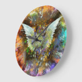 Flügelfarbe Große Wanduhr (Winkel)