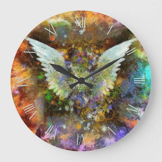 Flügelfarbe Große Wanduhr (Vorderseite)