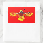 Flügelfeststeller Rechteckiger Aufkleber (Tasche)