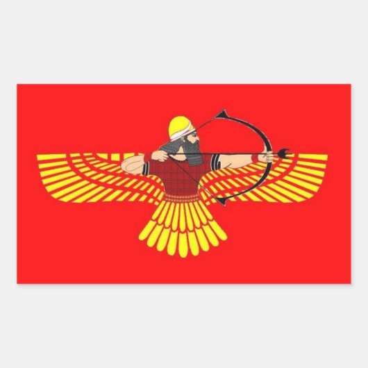 Flügelfeststeller Rechteckiger Aufkleber (Vorderseite)