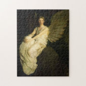Flügelfigur auf einem Felsen von Abbott Thayer Puzzle (Vertikal)