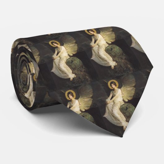 Flügelfigur, sitzend auf einem Felsen von Abbott T Krawatte (Gerollt)