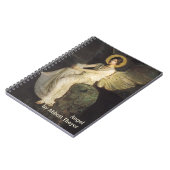 Flügelfigur, sitzend auf einem Felsen von Abbott T Notizblock (Linke Seite)