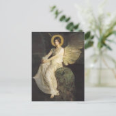 Flügelfigur, sitzend auf einem Felsen von Abbott T Postkarte (Stehend Vorderseite)