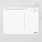 Flügelfigur, sitzend auf einem Felsen von Abbott T Postkarte (Rückseite)