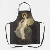 Flügelfigur, sitzend auf einem Felsen von Abbott T Schürze (Vorderseite)