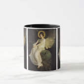 Flügelfigur, sitzend auf einem Felsen von Abbott T Tasse (Zentrum)