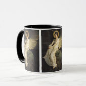 Flügelfigur, sitzend auf einem Felsen von Abbott T Tasse (Vorderseite Links)