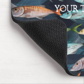 Flügelfisch-Muster Mousepad (Ecke)