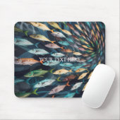 Flügelfisch-Muster Mousepad (Mit Mouse)