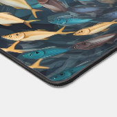 Flügelfisch-Muster Schreibtischunterlage (Ecke)