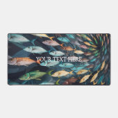 Flügelfisch-Muster Schreibtischunterlage (Vorderseite)