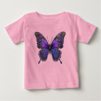 Flügelflügel: Lila Schmetterling