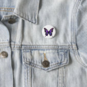 Flügelflügel: Lila Schmetterling Button (Beispiel)