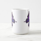 Flügelflügel: Lila Schmetterling Kaffeetasse (Mittel)