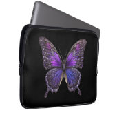 Flügelflügel: Lila Schmetterling Laptopschutzhülle (Vorne Rechts)