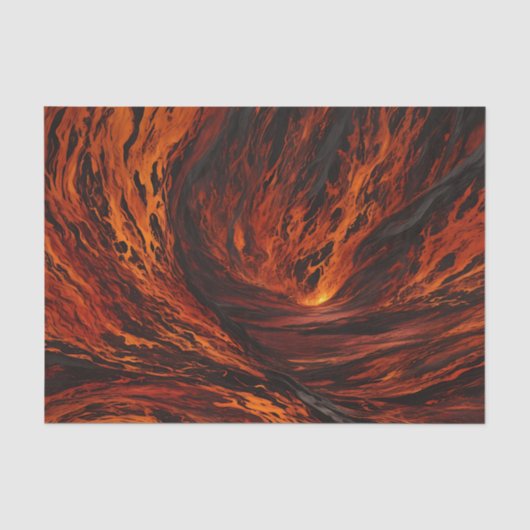 Flügelfluss vulkanisch Abstrakt Seidenpapier (Vorderseite)