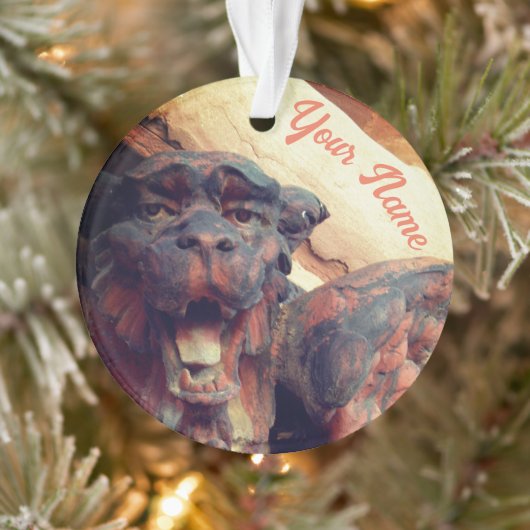 Flügelgargoyle Katze Acrylschmuck Ornament (Baum)