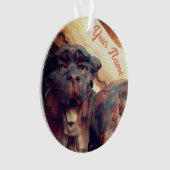 Flügelgargoyle Katze Acrylschmuck Ornament (Vorderseite)