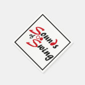 Flügelgeräusche Serviette (Ecke)