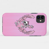 Flügelgitarre mit Niedlichem Schädel Case-Mate iPhone Hülle (Rückseite (Horizontal))