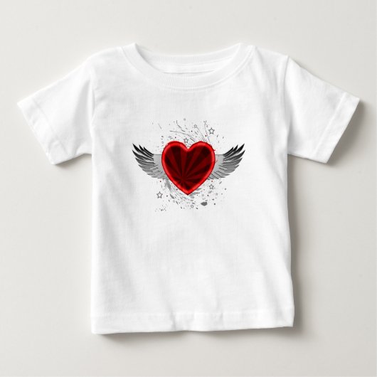 Flügelherz Baby T-shirt (Vorderseite)