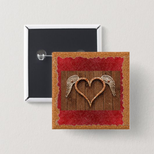 Flügelherz Button (Vorne & Hinten)