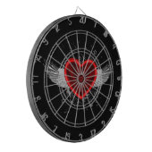 Flügelherz Dartscheibe (Vorderseite Links)