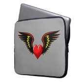 Flügelherz Laptopschutzhülle (Vorderseite Links)