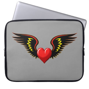 Flügelherz Laptopschutzhülle