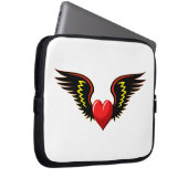 Flügelherz Laptopschutzhülle (Vorne Rechts)