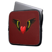 Flügelherz Laptopschutzhülle (Vorderseite Links)
