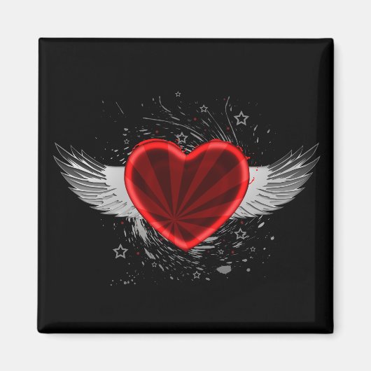 Flügelherz Magnet (Vorne)