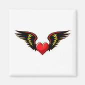 Flügelherz Magnet (Vorne)