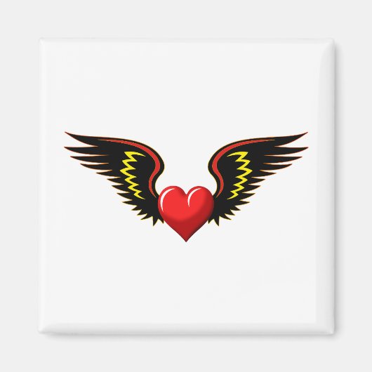 Flügelherz Magnet (Vorne)