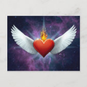 Flügelherz Postkarte (Vorderseite)