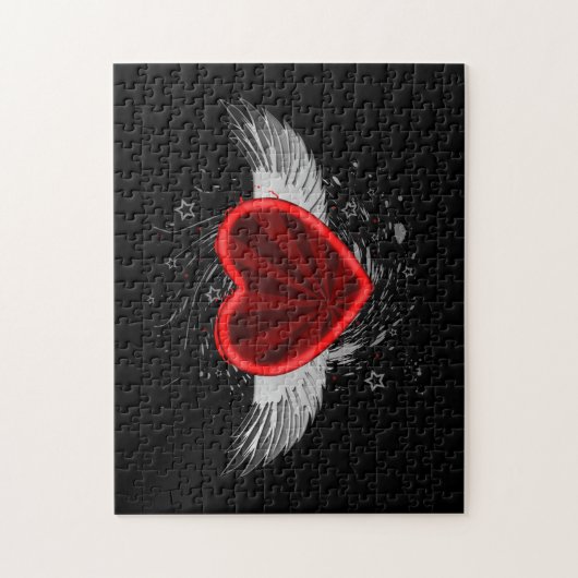 Flügelherz Puzzle (Vertikal)