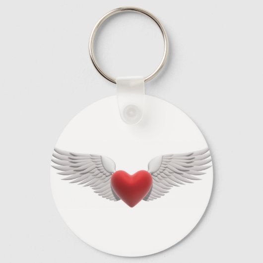 Flügelherz Schlüsselanhänger (Vorderseite)