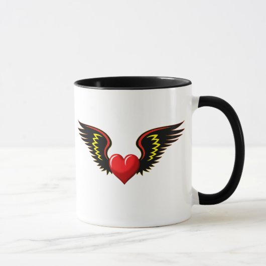 Flügelherz Tasse (Rechts)
