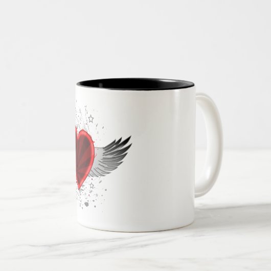 Flügelherz Zweifarbige Tasse (VorderseiteRechts)