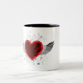 Flügelherz Zweifarbige Tasse (Mittel)