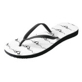 Flügelherzen Stammesdesign Badesandalen (Schrägansicht)